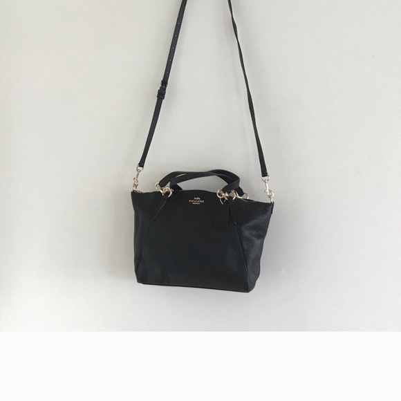 Coach Handbags - Coach Midnight Blue Leather Crossbody Bag